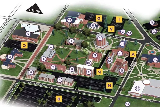 AU Campus Map